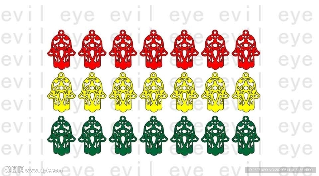 希腊眼睛evil eye手掌