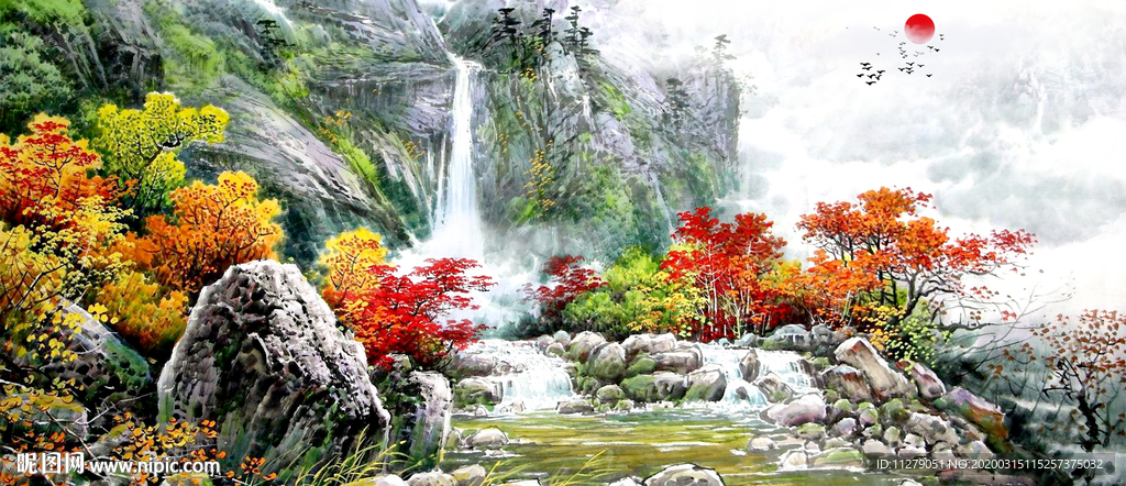 山水油画