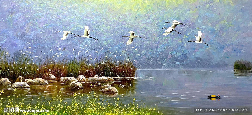 田园风景油画