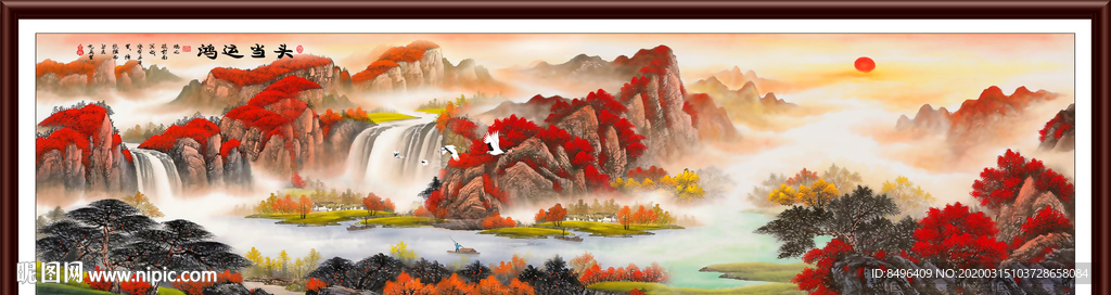 山水画国画山水画