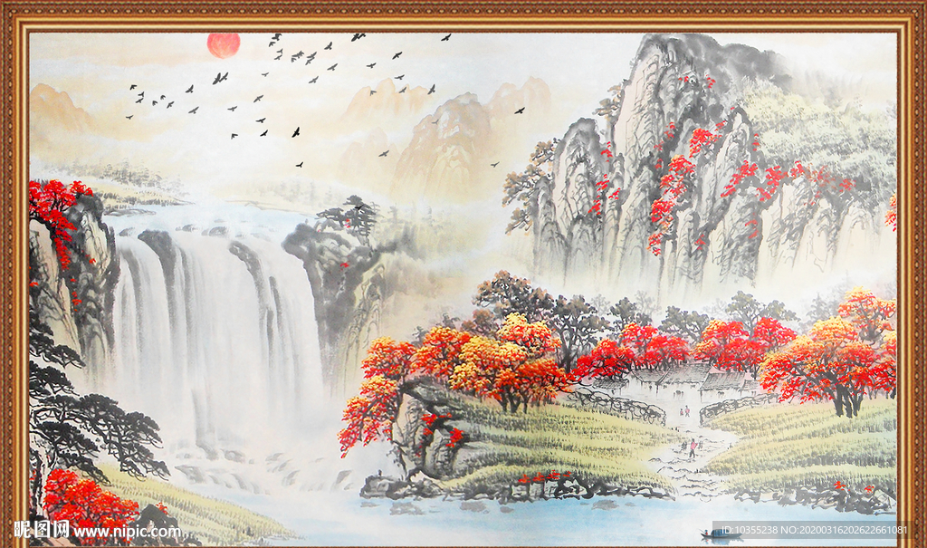 水墨山水画