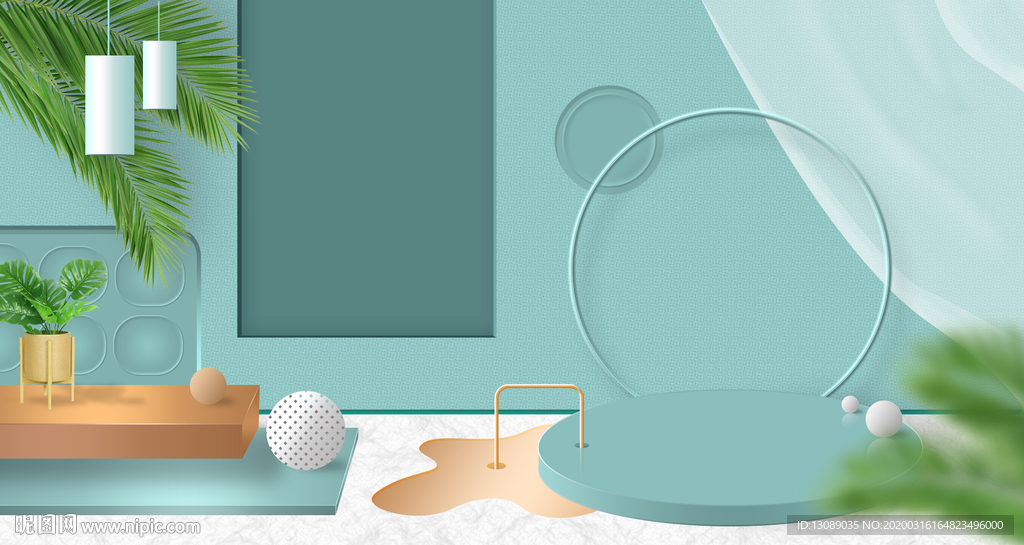 淘宝产品场景背景图banner