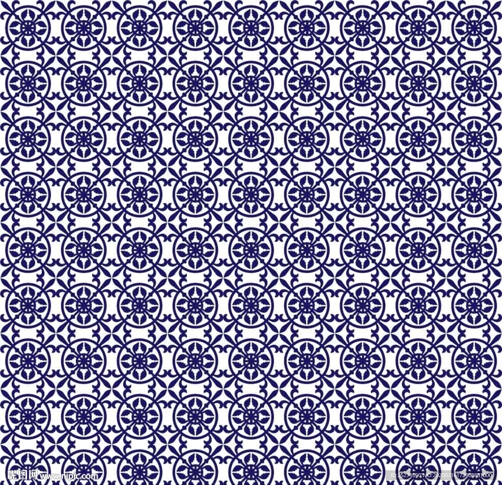 葡萄牙矢量花纹瓷砖