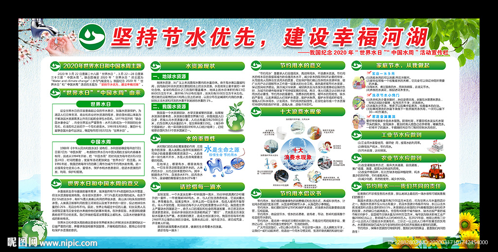 2020年世界水日宣传栏