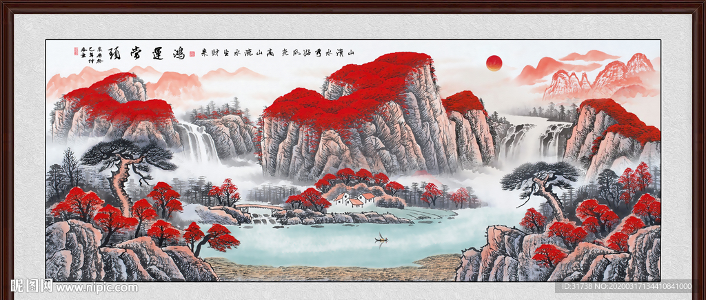 山水画国画山水画