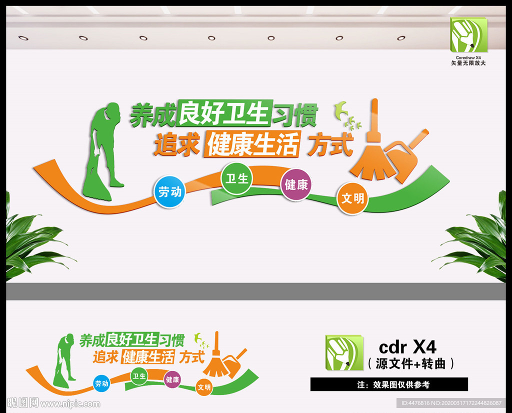 卫生城市文化墙