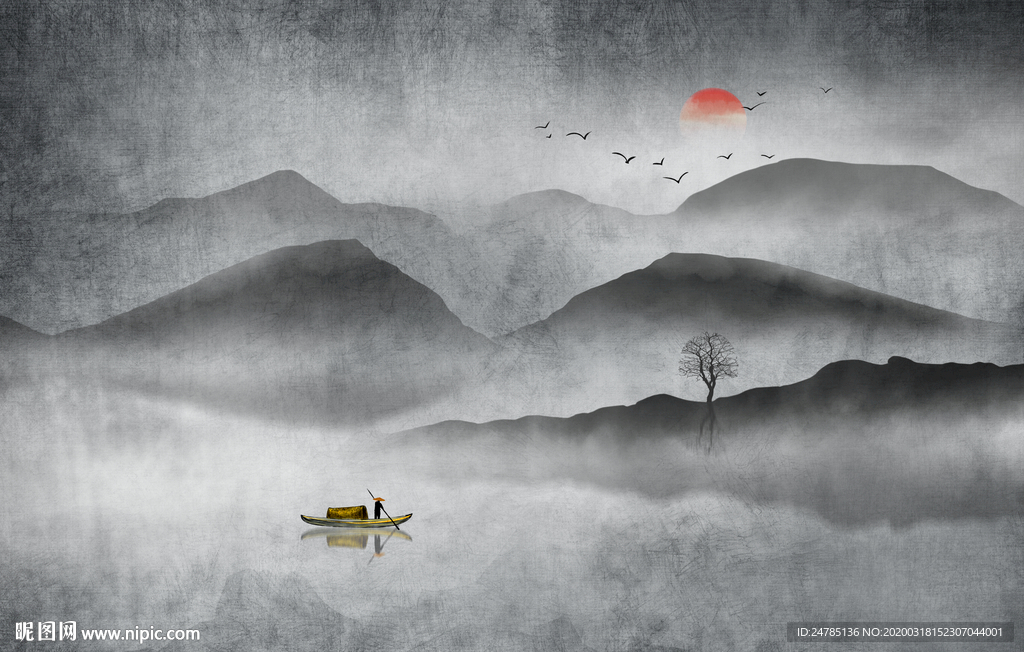 意境山水画