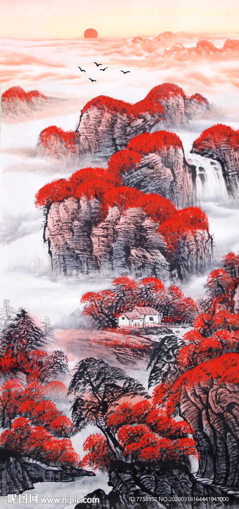 鸿运当头风水画