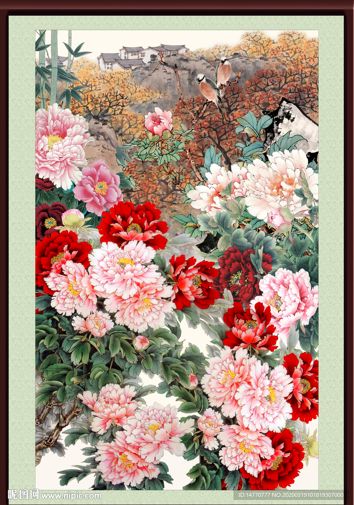 国画牡丹