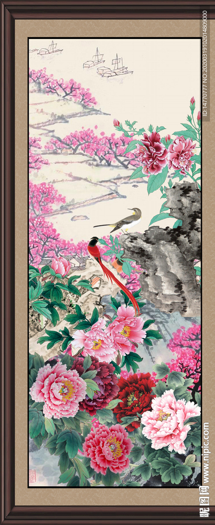国画牡丹