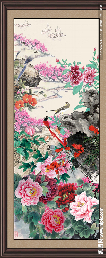 国画牡丹