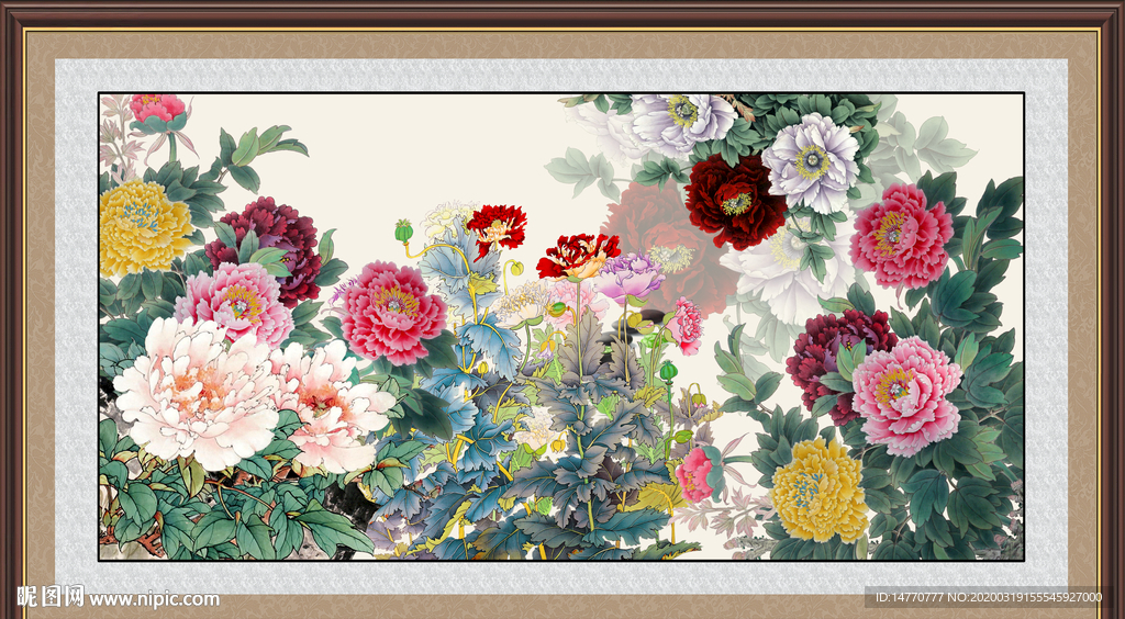 国画牡丹
