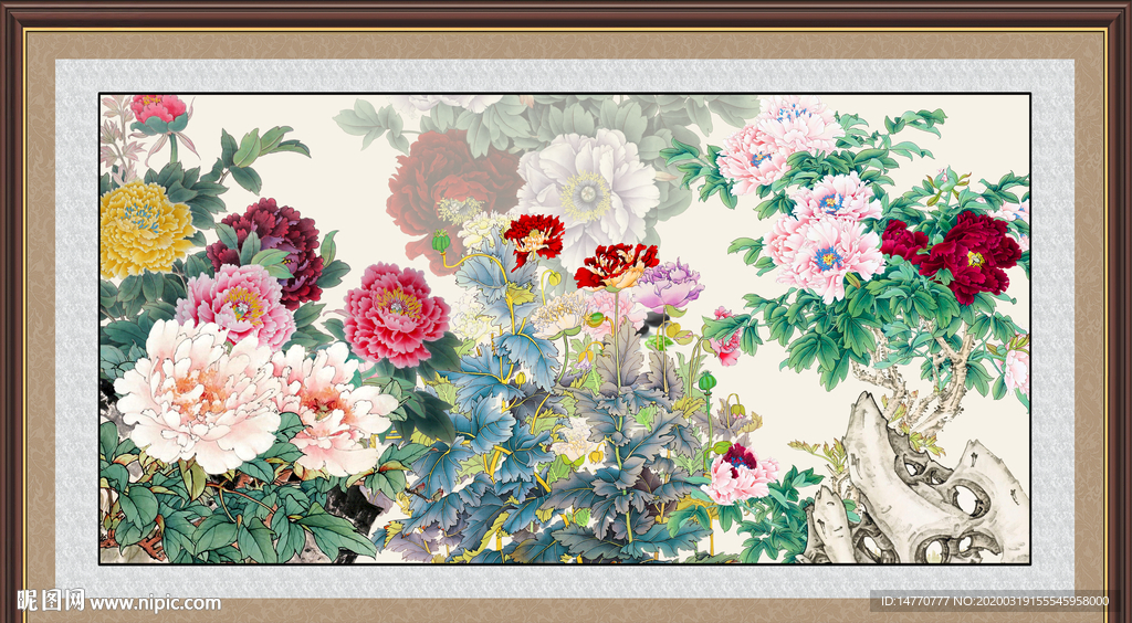 国画牡丹
