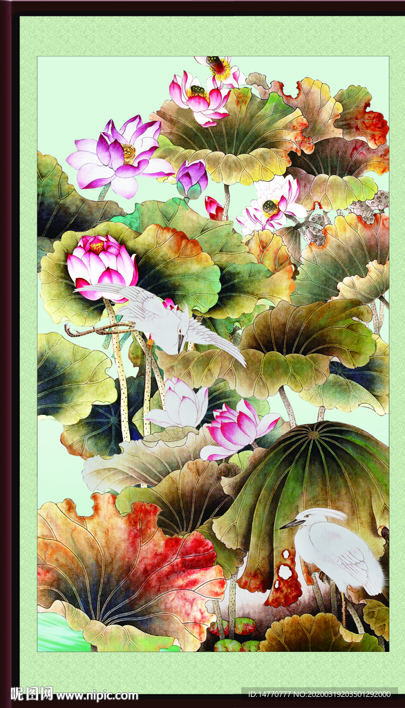 国画荷花