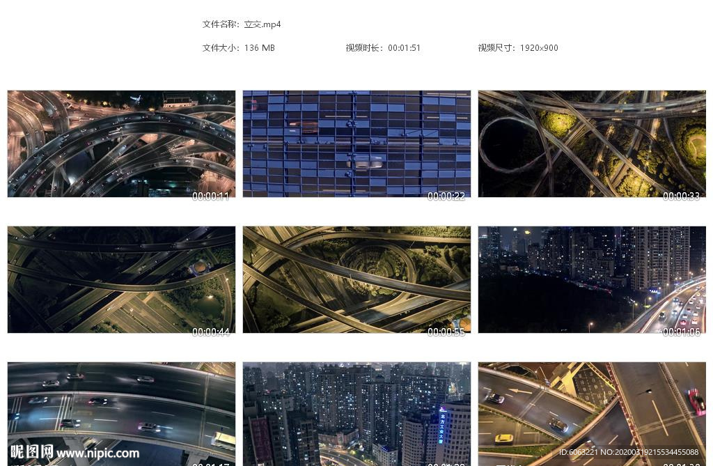 城市夜景交通车流车水马龙