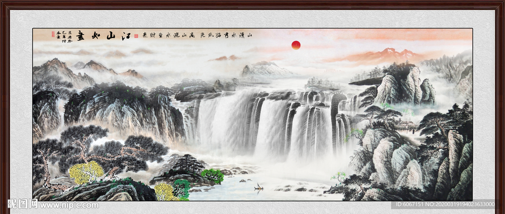 山水画国画山水画