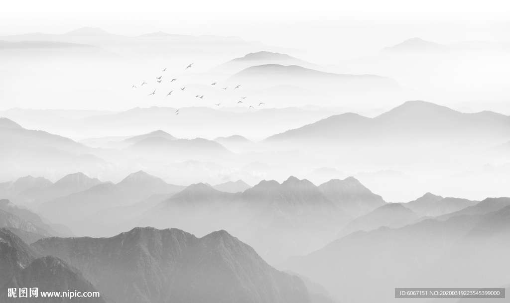 水墨山水画