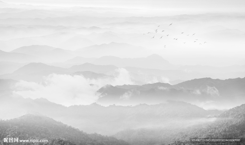 水墨山水画