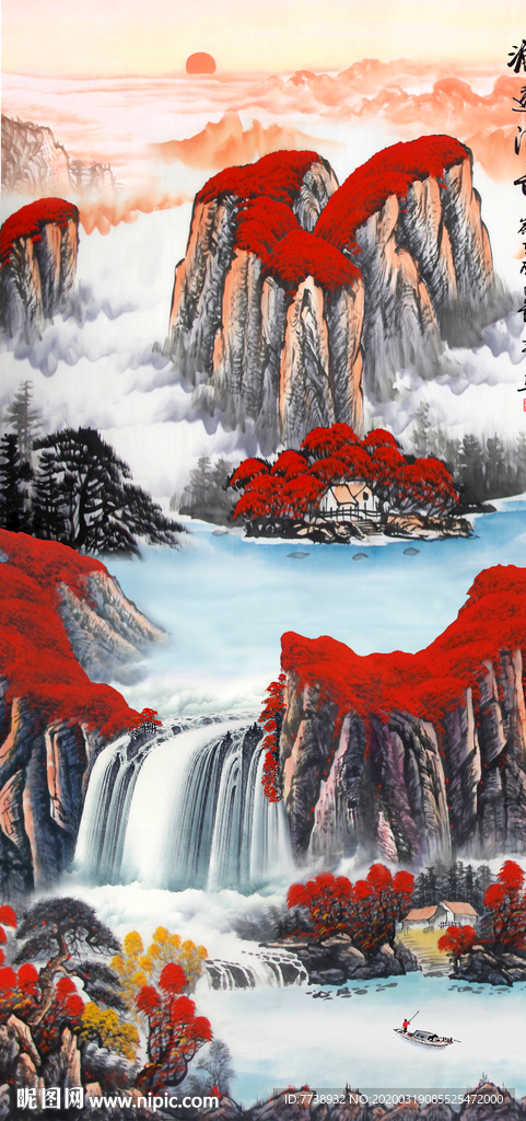 鸿运当头国画