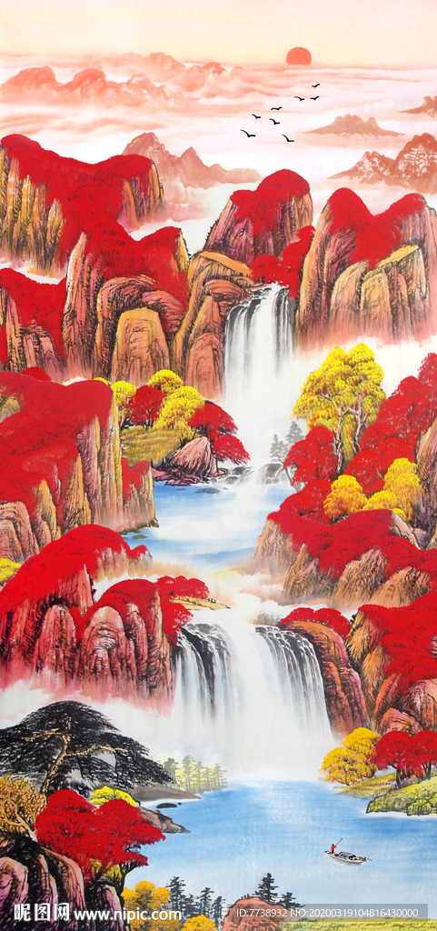 鸿运当头国画