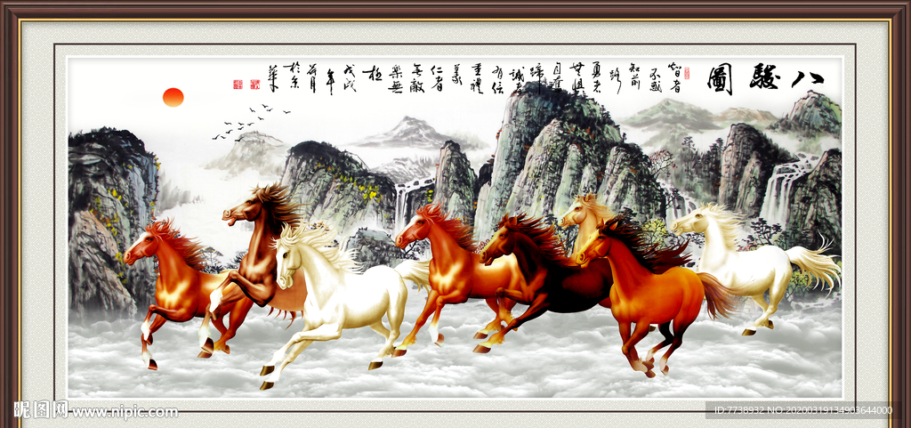 八骏全图