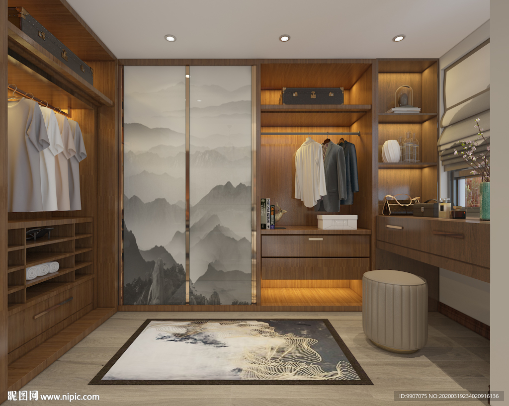 衣柜效果图 整体家居 衣柜移门