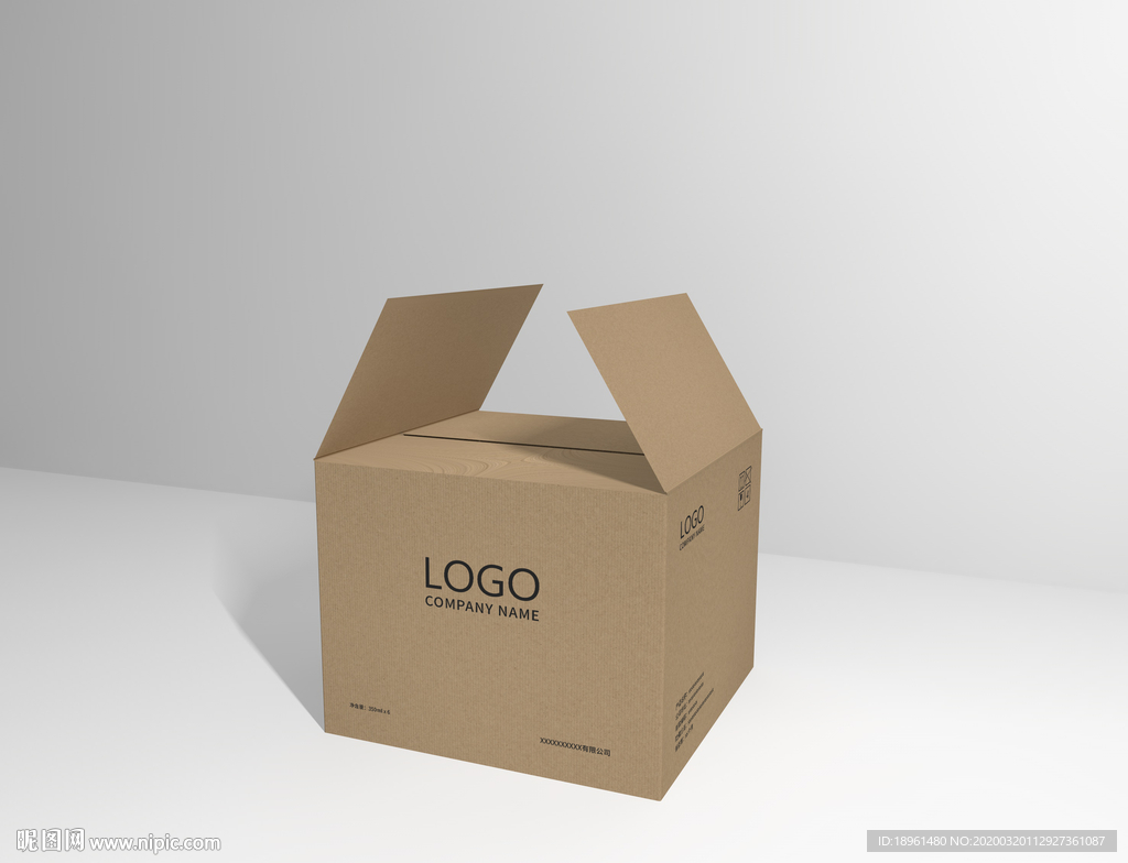 牛皮纸箱效果图图片