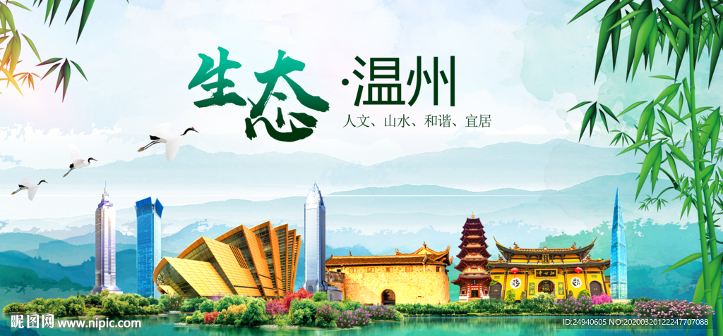 温州卫生态文明城市形象广告