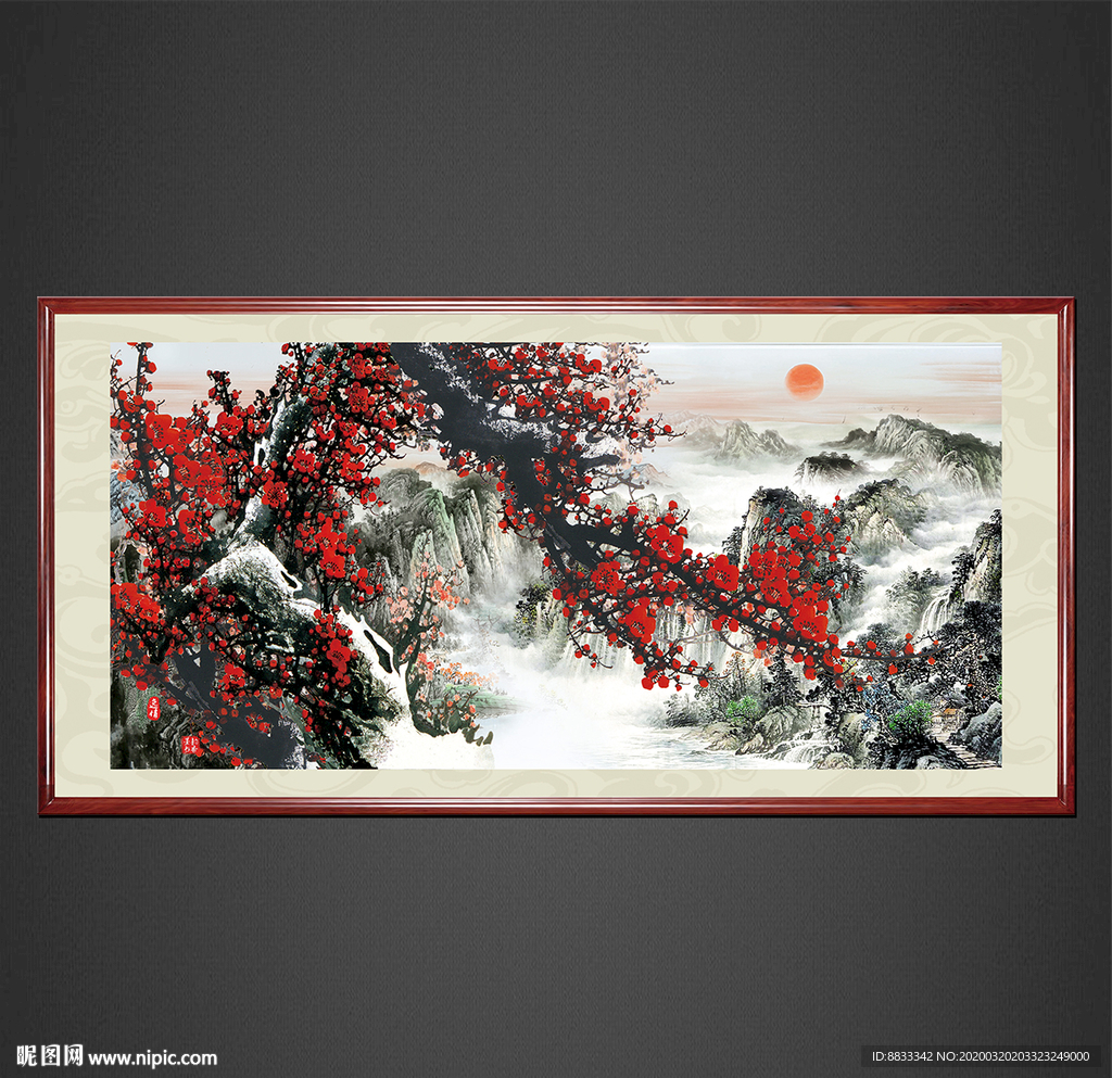 国画梅花