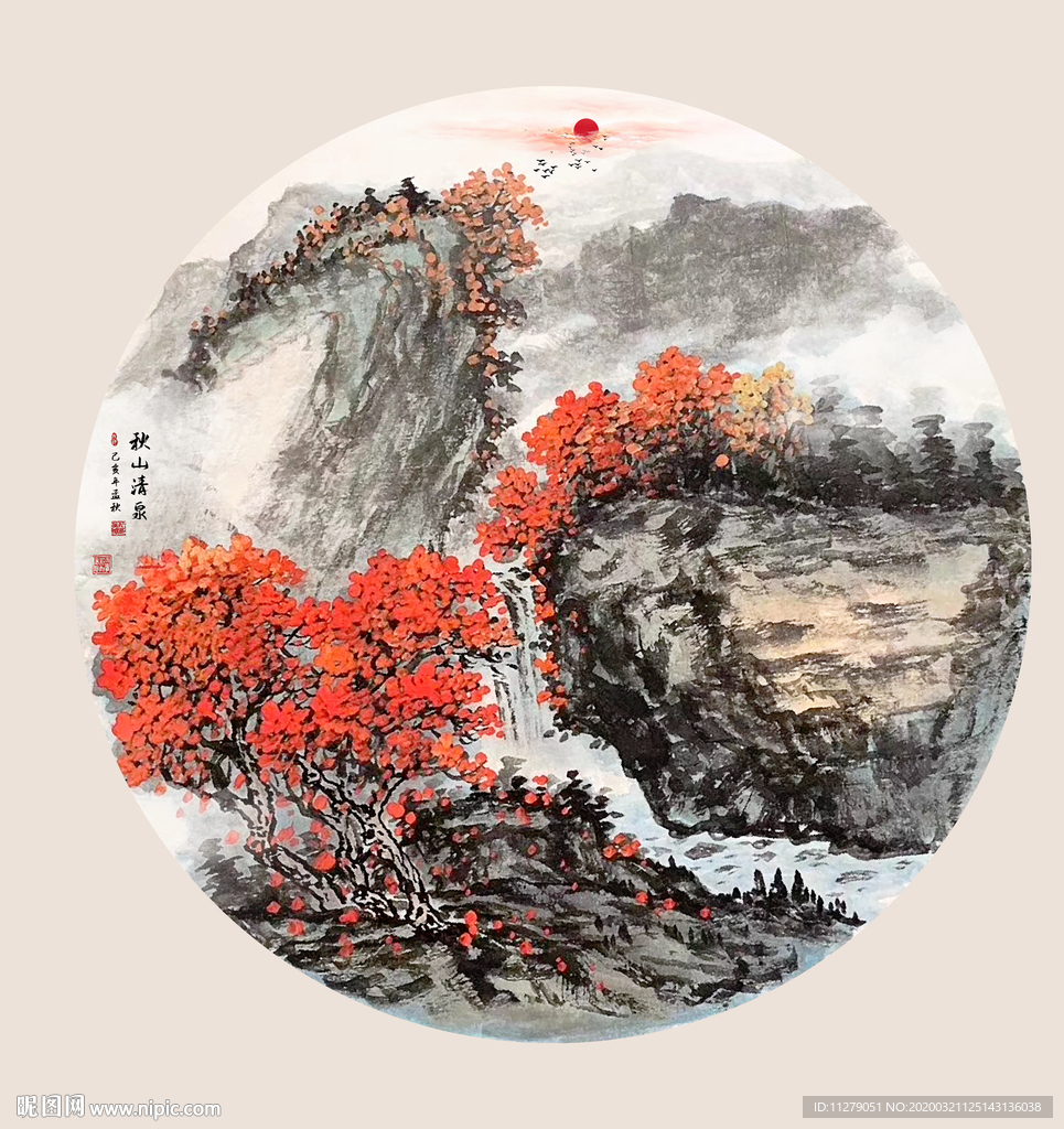 山水油画