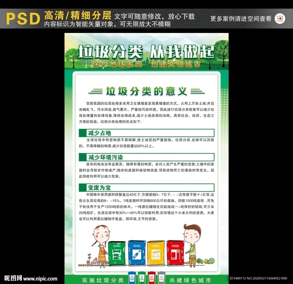 垃圾分类海报