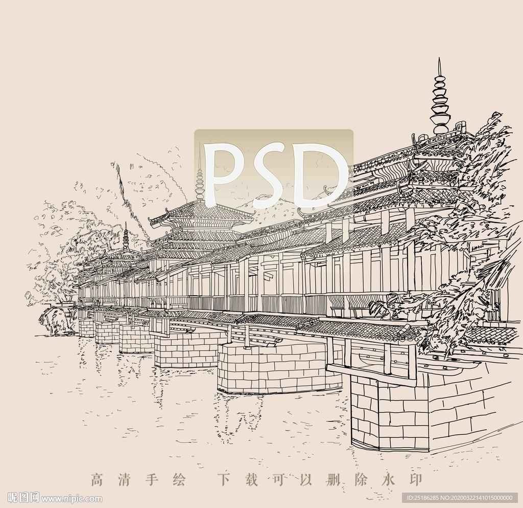 大龙潭公园风雨桥