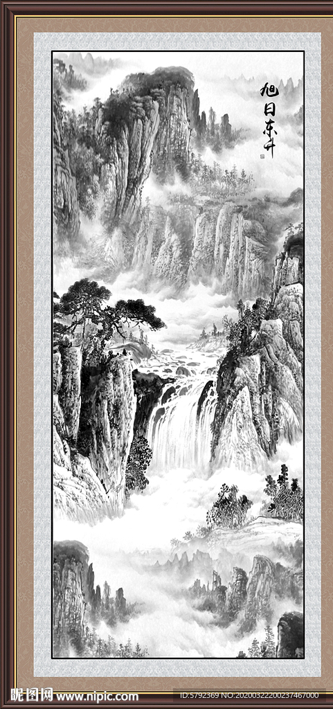 水墨画水墨画山水