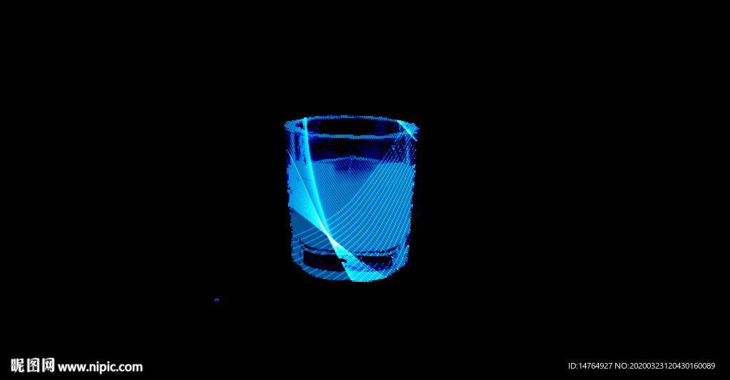 S线条封面背景_蓝色制作方法