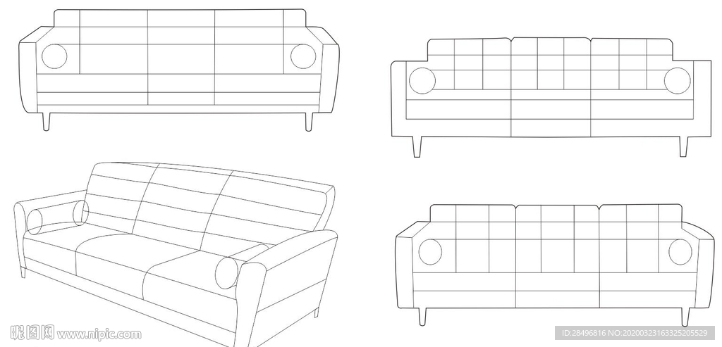 家具简笔画