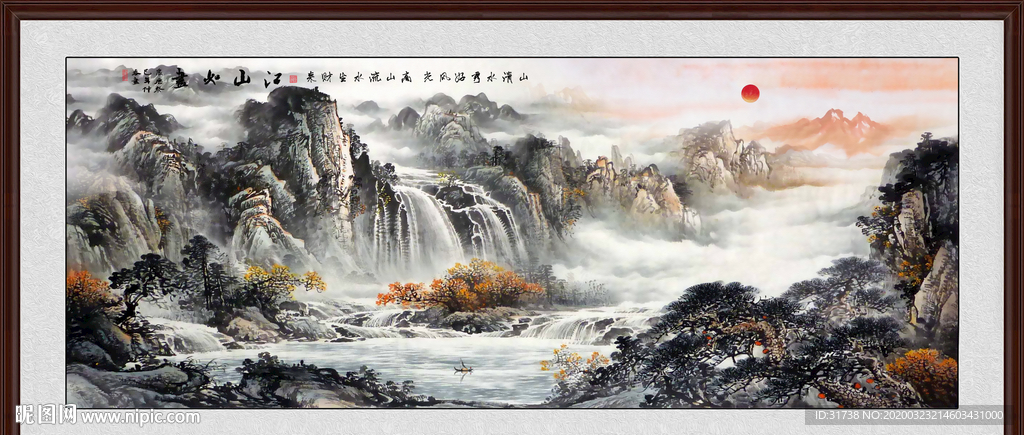 山水画国画山水画