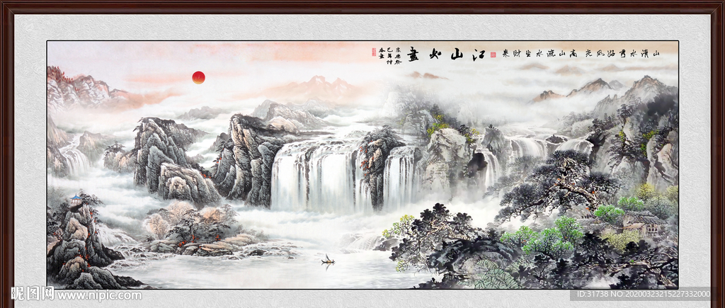 山水画国画山水画