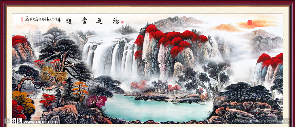 山水画国画山水画