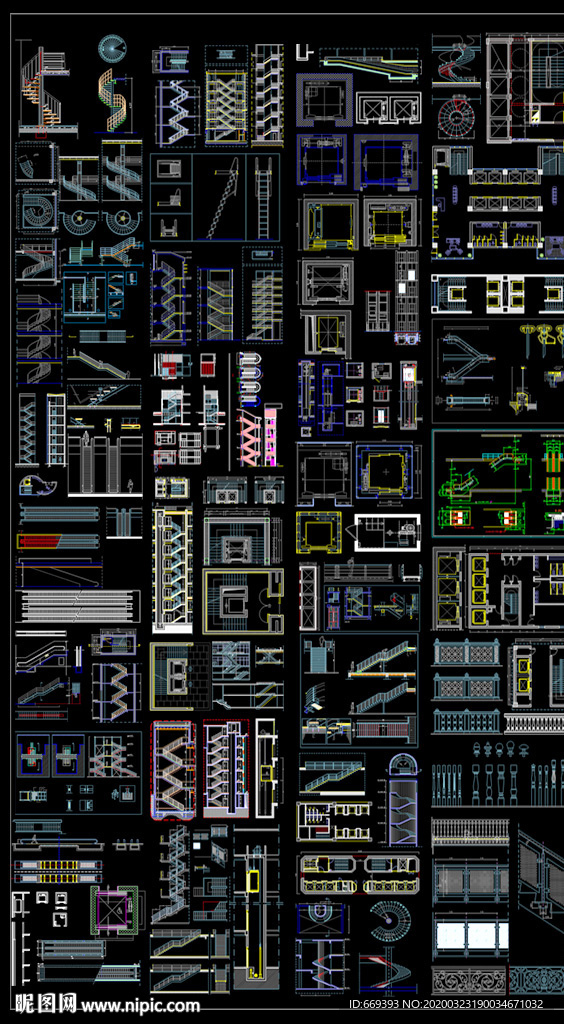 楼梯电梯CAD图纸