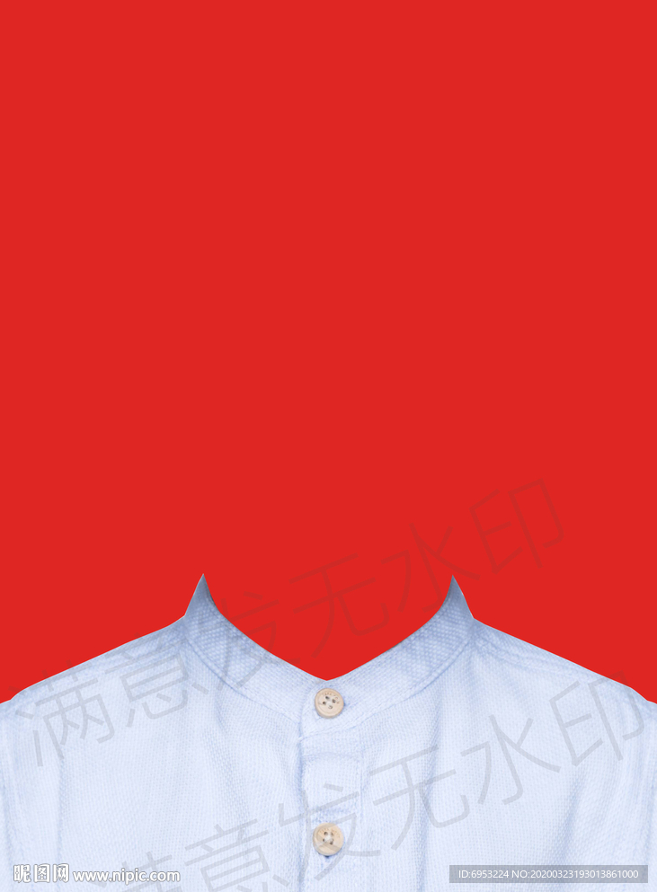 小男孩证件照衣服模板