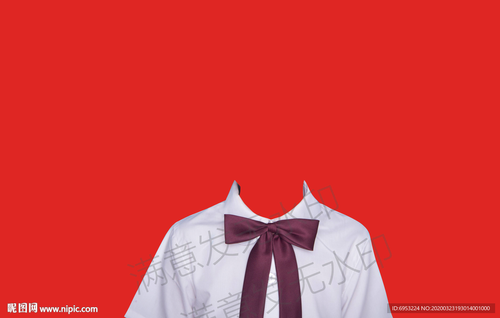 小孩子白衬衫衣服模板