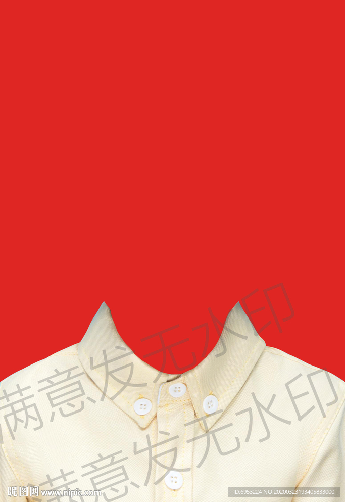 小女孩证件照衣服模板