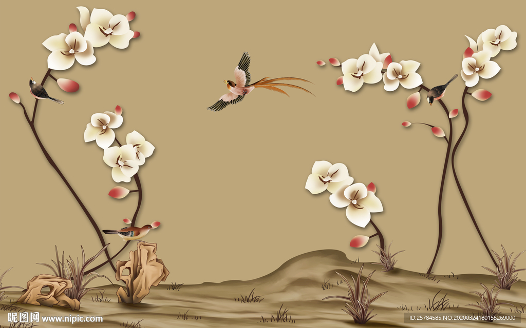 工笔花鸟