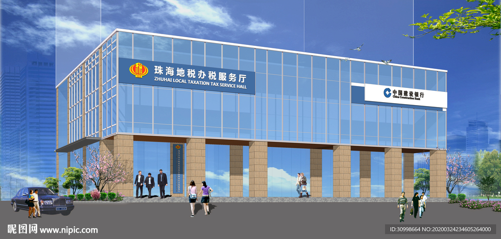 门口效果图