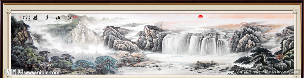 山水画国画山水画