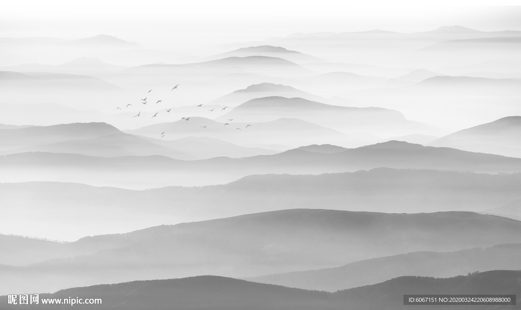 水墨山水画