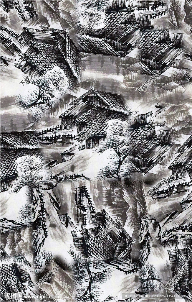 中国风建筑图案