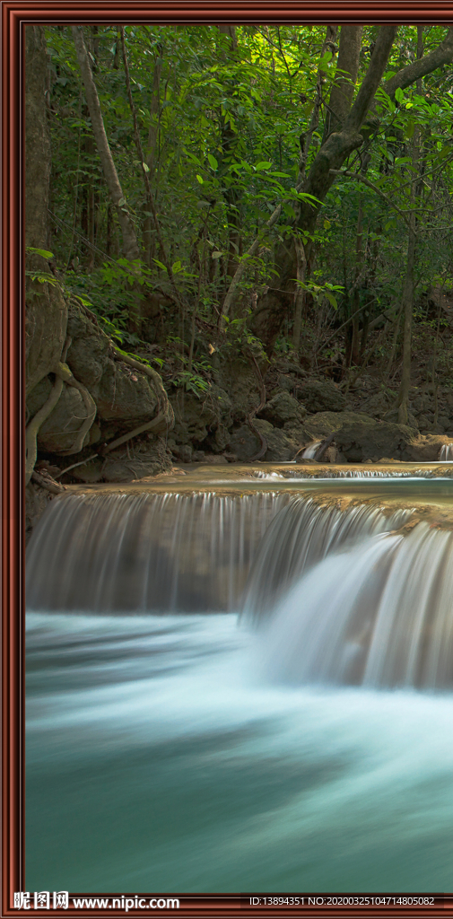 流水瀑布装饰画2