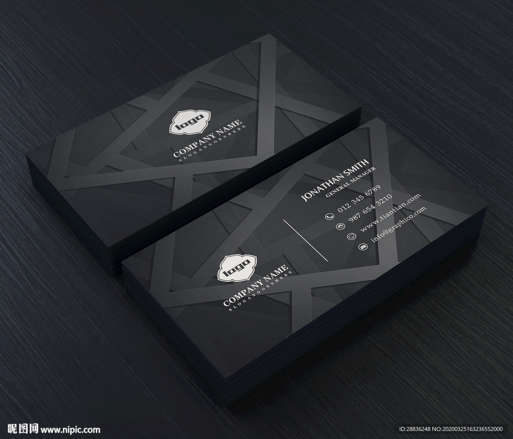 企业通用名片模板