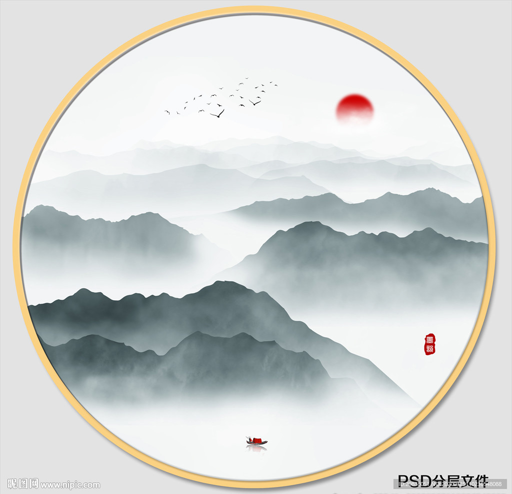 写意山水画